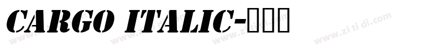 Cargo Italic字体转换